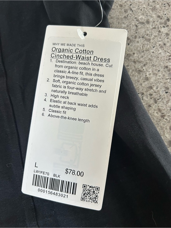 lululemon athletica Dresses & Skirts - lululemon athletica Black Cinched-Waist Midi Dress